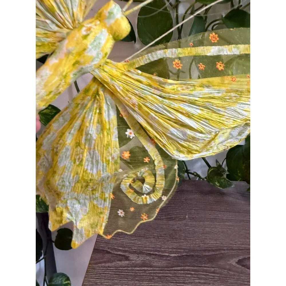 Yellow butterfly made home decor